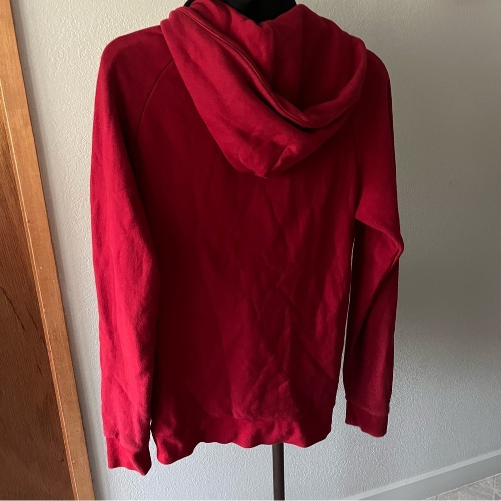 ORIGINAL FAKE sz 2 US sz S Red Zip Up Fleece Hoodie Medicom Toy KAWS - Picture 5 of 16